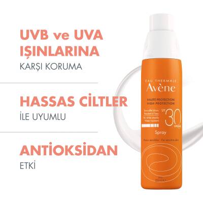 Avene Güneş Koruyucu SPF30+ Sprey 200 ml - 2