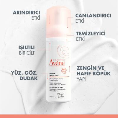 Avene Mousse Nettoyante Cilt Temizleme Köpüğü 150 ml - 2