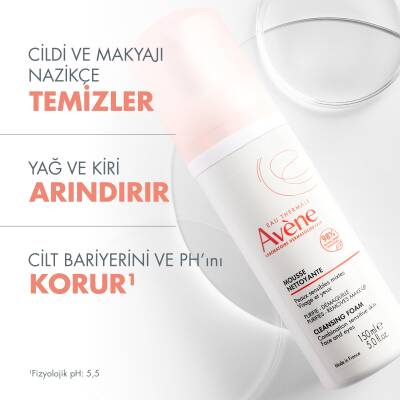 Avene Mousse Nettoyante Cilt Temizleme Köpüğü 150 ml - 3
