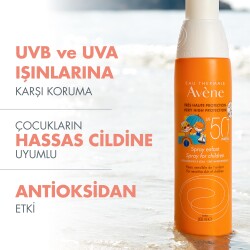 Avene Sun Care SPF50+ Çocuklar Için Sprey 200 ml - 3