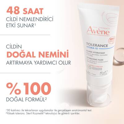 Avene Tolerance Hydra-10 Hydrating Fluid Krem 40 ml - 3