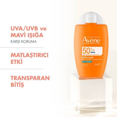 Avene Ultra Fluid Oil Control SPF50 Yağlı Ciltler İçin Çok Yüksek Korumalı Güneş Kremi 50 ml - 2