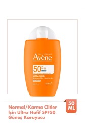 Avene Ultra Fluide Invisible SPF50+ Hassas Ciltler İçin Güneş Koruyucu 50 ml - 7