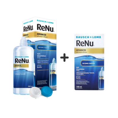Bausch & Lomb Tanışma Paketi Renu Advanced Lens Solüsyonu 360 ml + 100 ml Hediyeli - 1