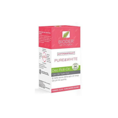 Bioder Antiperspirant Pure&White Deo Roll-On 50 ml - 2
