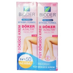 Bioder Normal Ciltler İçin Tüy Dökücü Krem 2x100 ml - Bioder