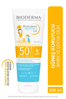 Bioderma Photoderm Pediatrics Lait Spf 50+ Bebek ve Çocuk Güneş Kremi 200 ml - 10