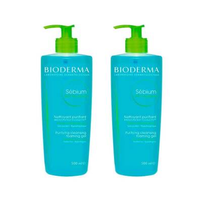 Bioderma Sebium Foaming Gel 500 Ml İkiz Set - 1