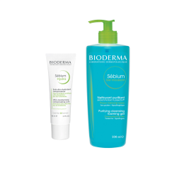 Bioderma Sebium Hydra Cream 40 ml + Sebium Yıkama Jel 500 ml - Bioderma