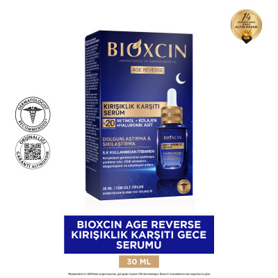 Bioxcin Age Reverse Kırışıklık Karşıtı Gece Serumu 30 ml - 2