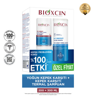Bioxcin Aqua Thermal Kepek Karşı Etkili Şampuan Seti 200 ml + 300 ml - 6