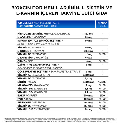 Bioxcin Beauty Men's Hair 30 Tablet - 2