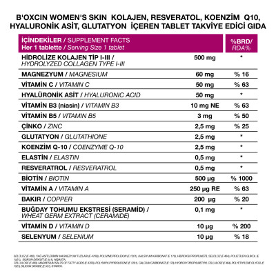 Bioxcin Beauty Women's Skin 30 Tablet - 2