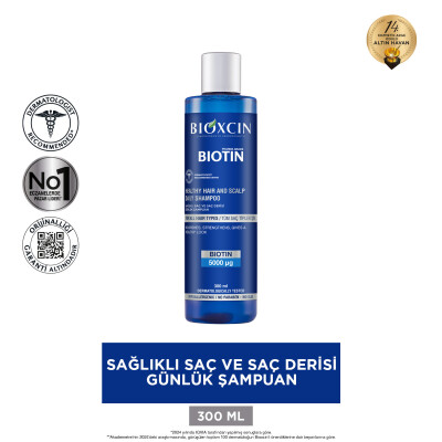 Bioxcin Biotin Şampuan 300 ml Tüm Saç Tipleri - 9