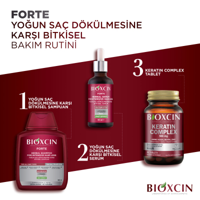 Bioxcin Forte Yoğun Saç Dökülmesine Karşı Bitkisel Serum 3x50ml - 17