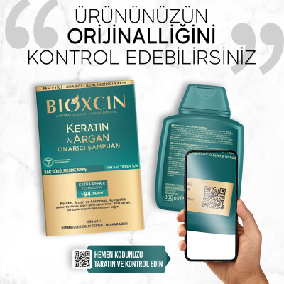 Bioxcin Keratin & Argan Onarıcı Şampuan 300 ml - Yıpranmış ve Hasar Görmüş Saçlar - 6