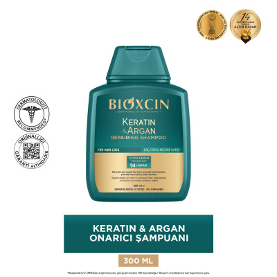Bioxcin Keratin ve Argan Onarıcı Şampuan 300 ml - 3 AL 2 ÖDE - 2