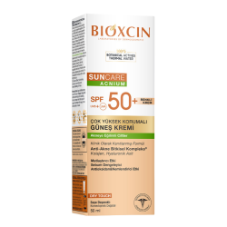 Bioxcin Sun Care Çok Yüksek Korumalı Akneli Ciltler Için Renkli Güneş Kremi Spf 50+ 50 ml - Bioxcin
