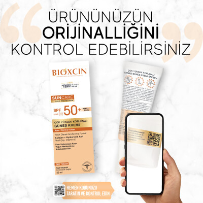 Bioxcin Sun Care Çok Yüksek Korumalı Kuru Ciltler Için Renkli Güneş Kremi Tinted Spf 50+ 50 ml - 3