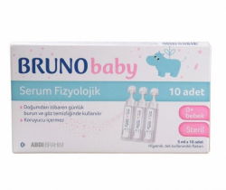 Bruno Baby Serum Fizyolojik Damla 5 ml x 10 adet - Abdi İbrahim