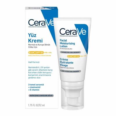 Cerave SPF50 Güneş Koruma Faktörlü Yüz Kremi 52 ml - 1