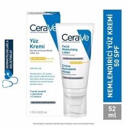 Cerave SPF50 Güneş Koruma Faktörlü Yüz Kremi 52 ml - 2