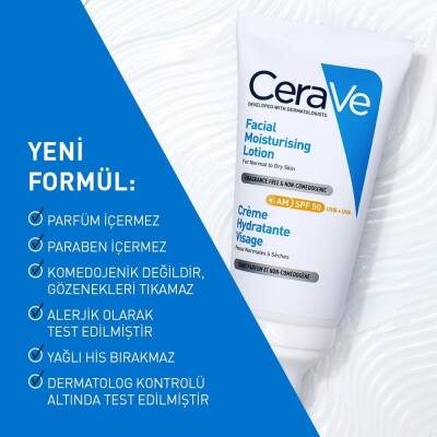 Cerave SPF50 Güneş Koruma Faktörlü Yüz Kremi 52 ml - 5