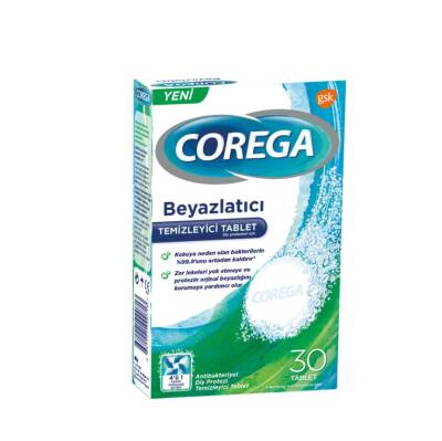 Corega Diş Protezi Beyazlatıcı Temizleyici 30 Tablet - 2