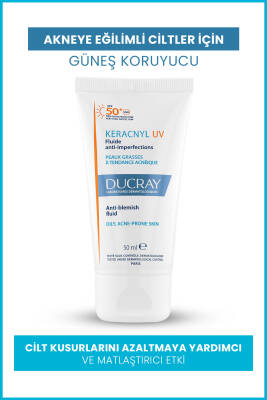 Ducray Keracnyl UV SPF50+ Anti-Blemish Fluid 50 ml - 2