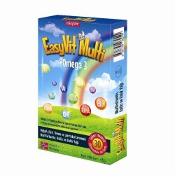 EasyVit Multi + Omega 3 Çiğenebilir Tablet 30 Adet - EasyVit