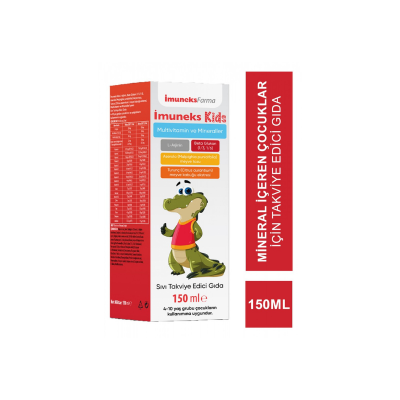 Imuneks Kids Multivitamin ve Mineraller Sıvı Takviye Edici Gıda 150 ml - 2