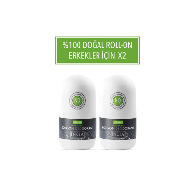 Incia Doğal Roll-on Deodorant Erkek 50 ml x 2 Adet - 1