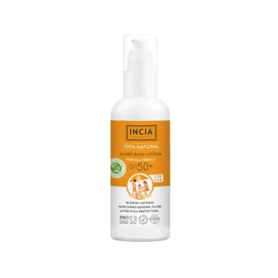 Incia Doğal Tüm Aile için Güneş Losyonu Spf50+ 100 ml - 1