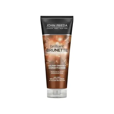 John Frieda Brilliant Brunette Kahverengi Saçlar için Saç Bakım Kremi 250 ml - 1