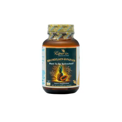Kiperin Bromelain & Papain 30 Kapsül - 1