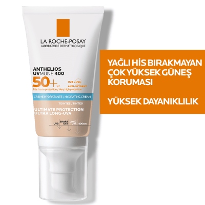 La Roche Posay Anthelios UVMune SPF50+ Nemlendirici Renkli Güneş Kremi 50 ml - 14
