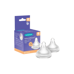 Lansinoh Natural Wave Biberon Emziği Yavaş Akış 2 Adet - Lansinoh