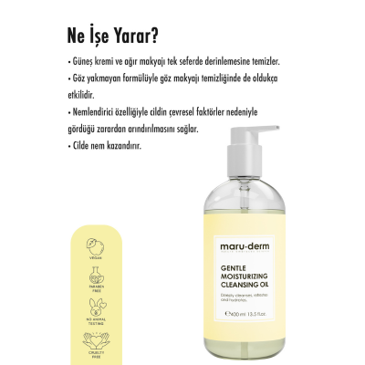 Maruderm Yüz ve Vücut İçin Temizleme Yağı 400 ml - 4