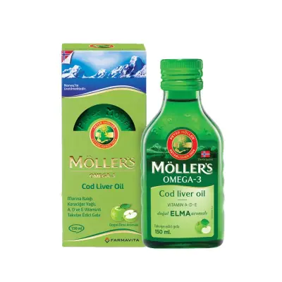 Möller's Omega 3 Takviye Edici Gıda Elmalı 150 ml - 1