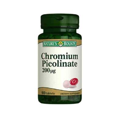 Natures Bounty Chromium Picolinate 200 Mcg 100 Tablet - 1