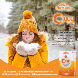 New Life C-1000 Plus Takviye Edici Gıda 30 Kapsül - 5