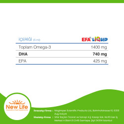 New Life EFA Liquid Tutti Frutti Balık Yağı Şurubu 150 ml - 8