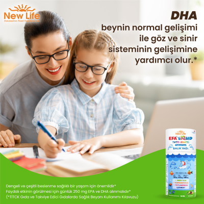 New Life EFA Liquid Tutti Frutti Balık Yağı Şurubu 150 ml - 10