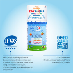 New Life EFA Liquid Tutti Frutti Balık Yağı Şurubu 150 ml - 11