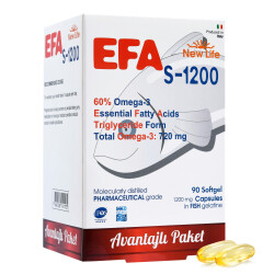 New Life Efa S-1200 Omega 3 90 Kapsül - New Life
