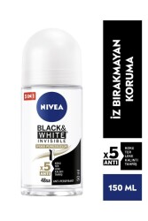 Nivea Black&White İpeksi Pürüzsüzlük Roll-On 50 ml - 4