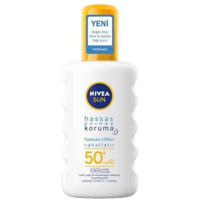 Nivea Sun Hassas Koruma Spf 50+ 200 ml Güneş Spreyi - 1