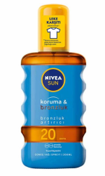 Nivea Sun Koruma&Bronzluk Arttırıcı Spf 20 200 ml Güneş Yağı - Nivea