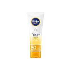 Nivea Yaşlanma ve Leke Karşıtı Spf 50 50 ml Yüz için Güneş Kremi - Nivea