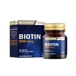 Nutraxin Biotin 5000 mcg Takviye Edici Gıda 30 Tablet - 2
